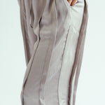 Satin Glow Pants Silver - AB ESSENTIALS