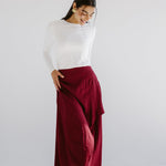 Seashell Skirt Burgundy - AB ESSENTIALS
