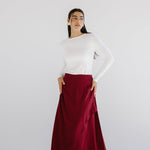 Seashell Skirt Burgundy - AB ESSENTIALS