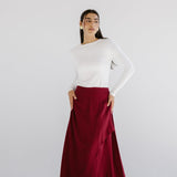 Seashell Skirt Burgundy - AB ESSENTIALS