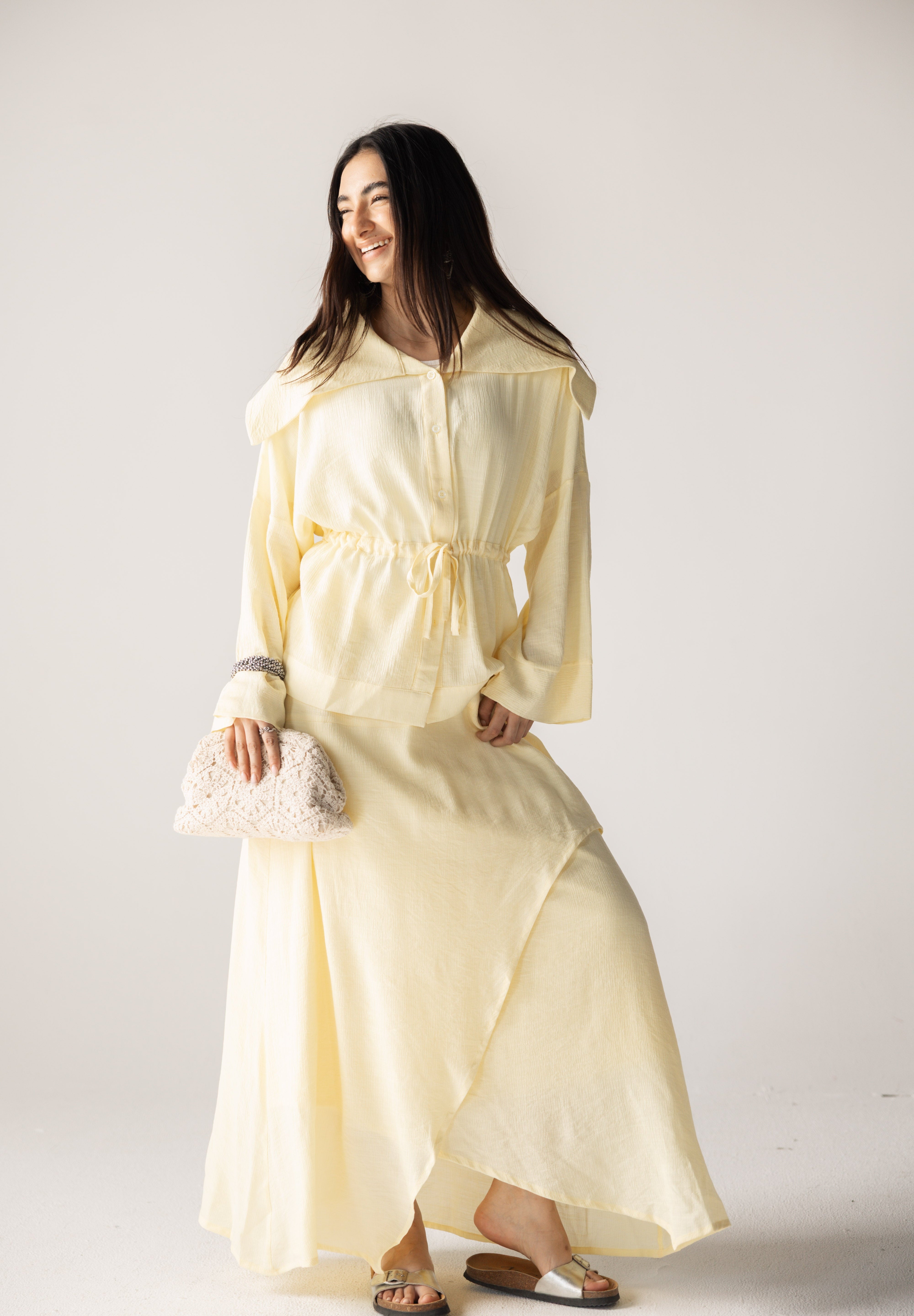 Seashell Skirt Butter Yellow - AB ESSENTIALS