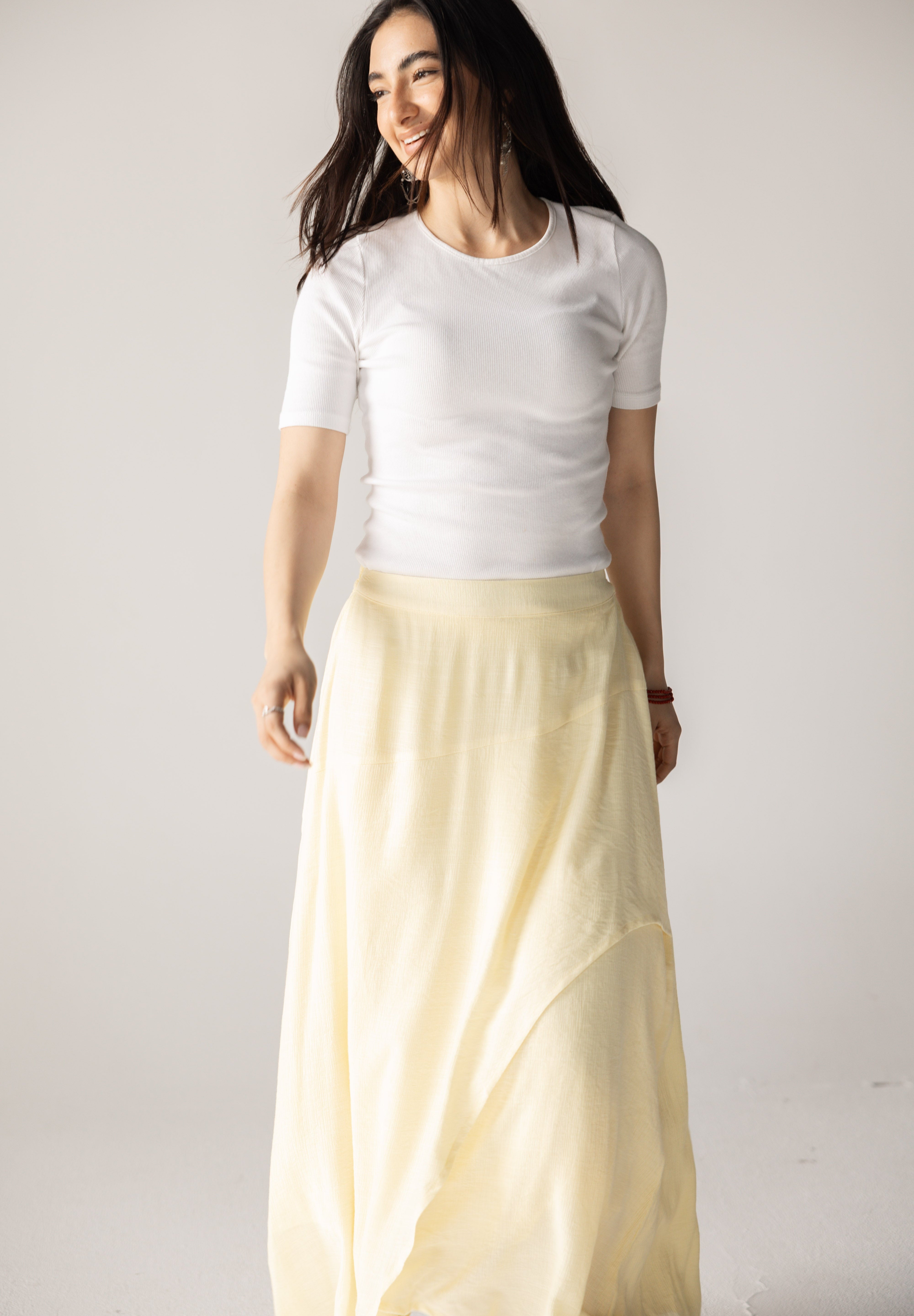 Seashell Skirt Butter Yellow - AB ESSENTIALS