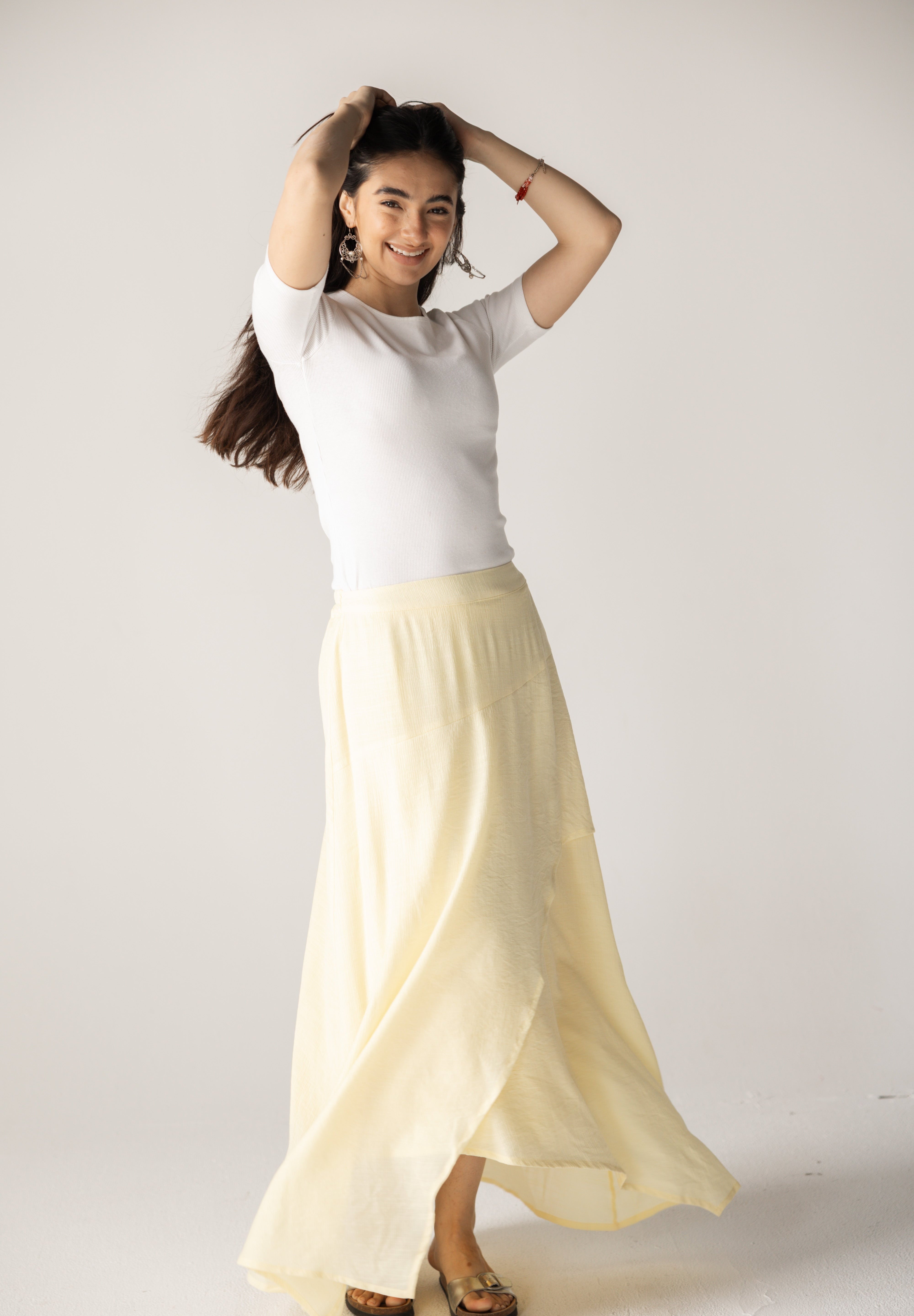 Seashell Skirt Butter Yellow - AB ESSENTIALS