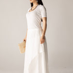 Seashell Skirt White - AB ESSENTIALS