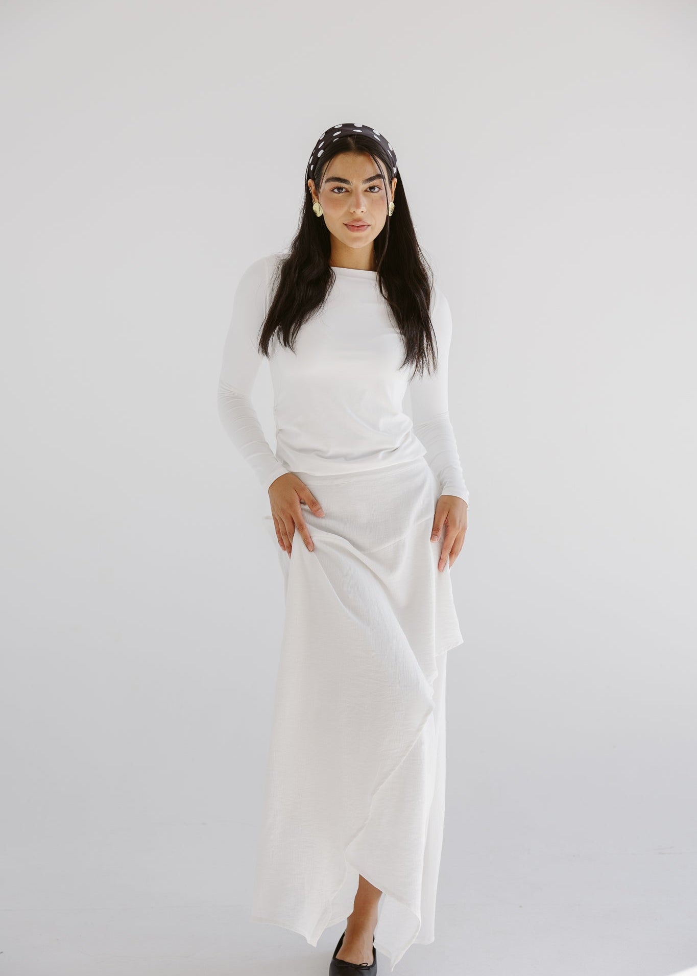 Seashell Skirt White - AB ESSENTIALS