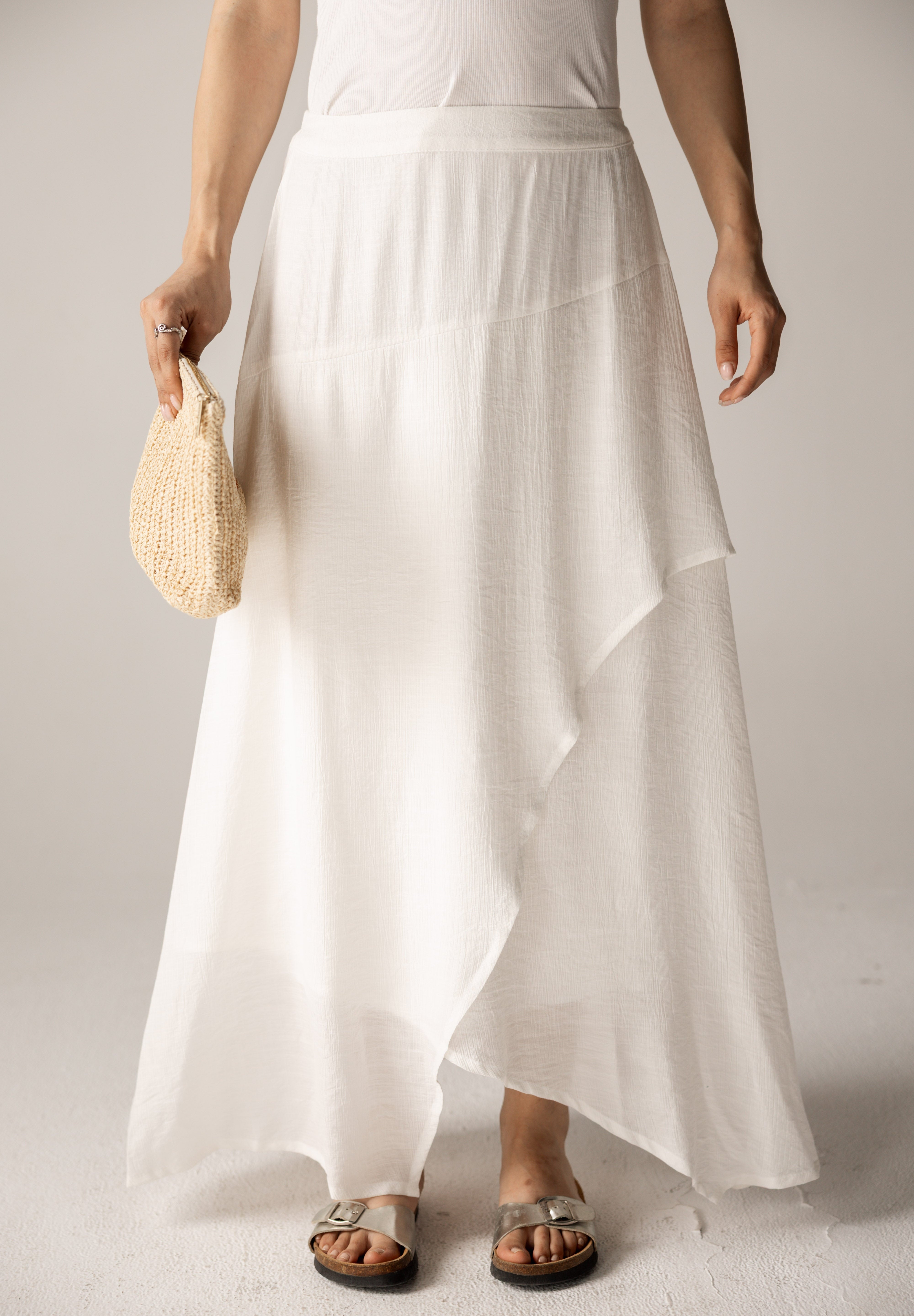 Seashell Skirt White - AB ESSENTIALS
