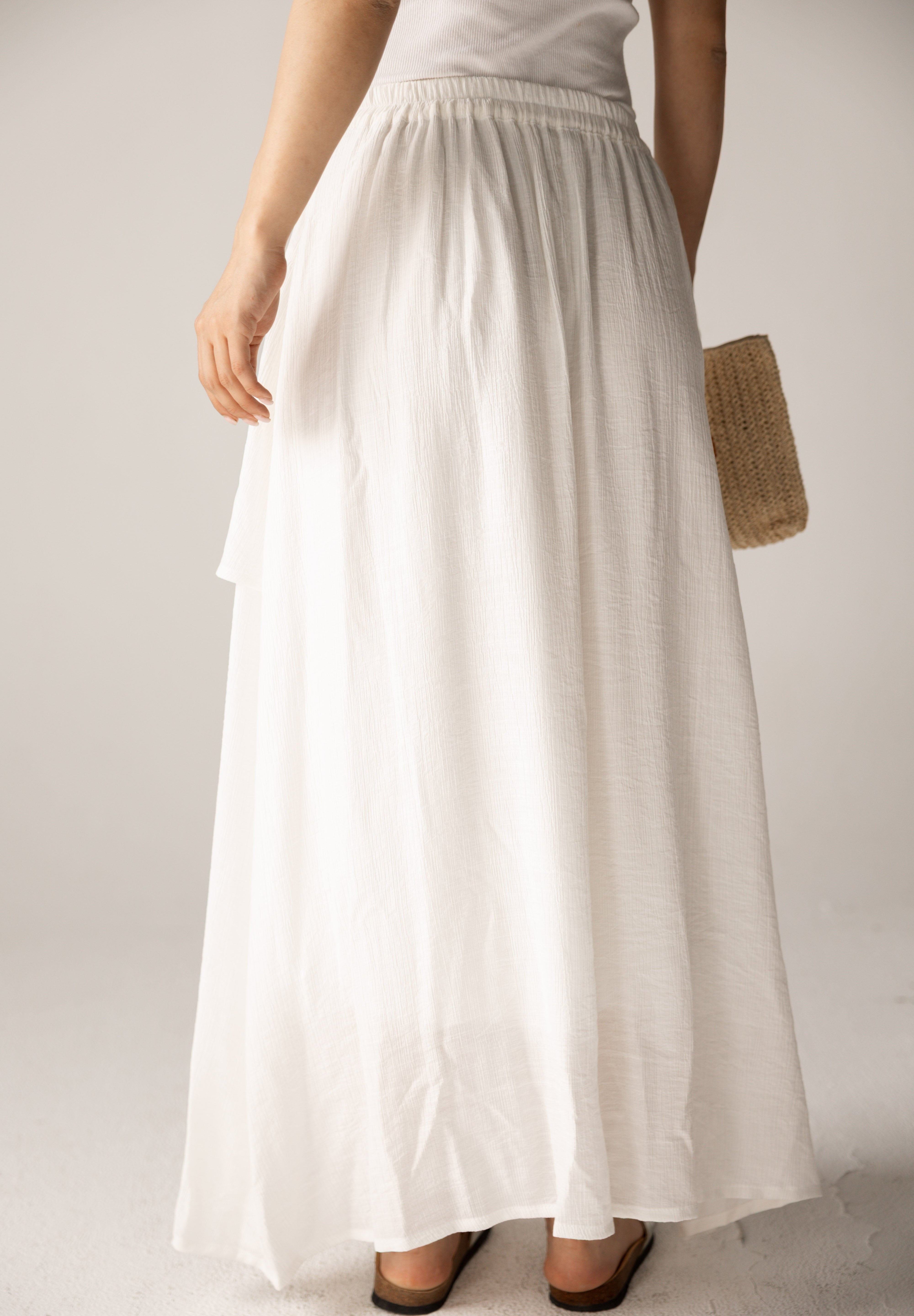 Seashell Skirt White - AB ESSENTIALS