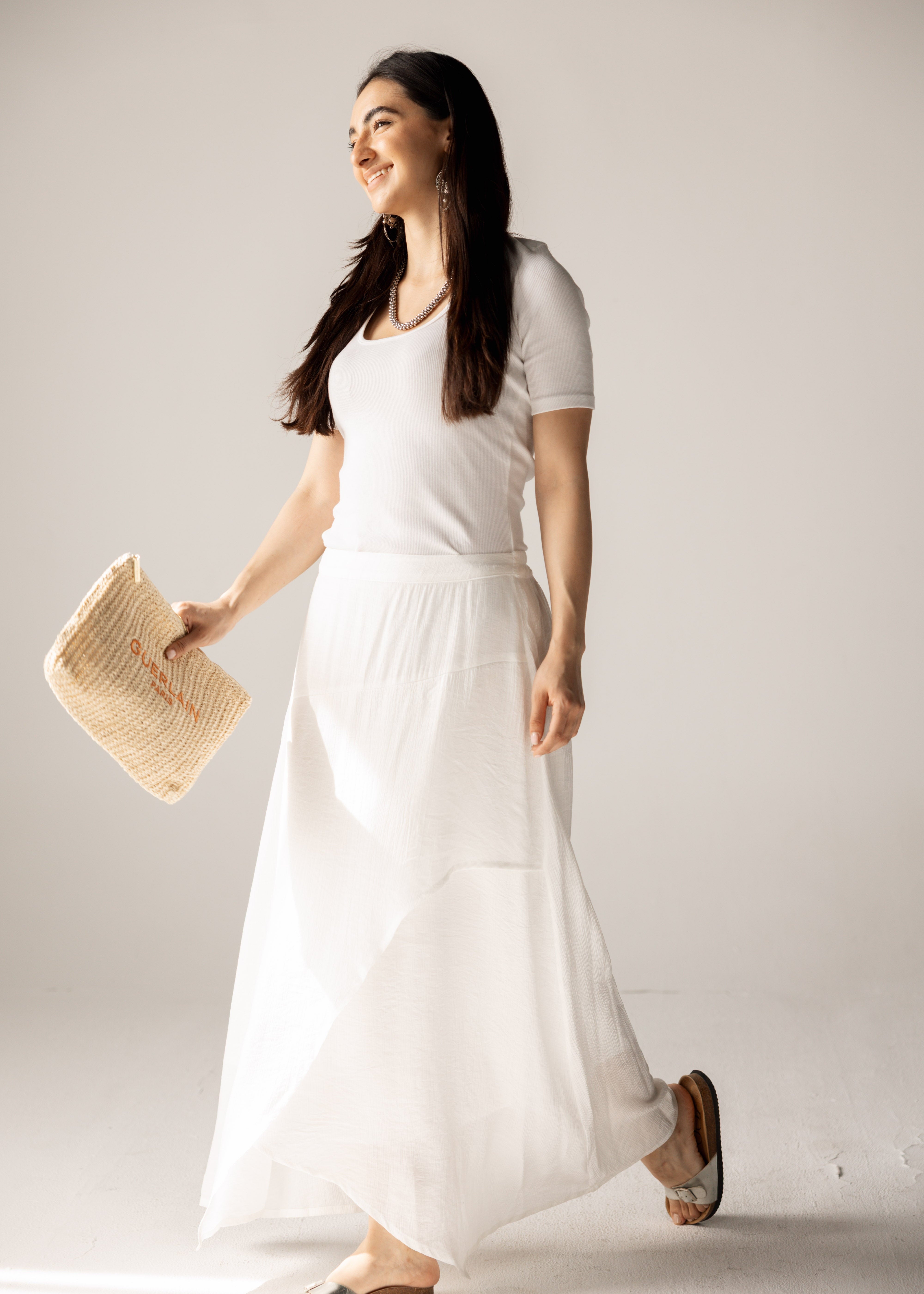 Seashell Skirt White - AB ESSENTIALS