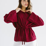 Seashell Top Burgundy - AB ESSENTIALS