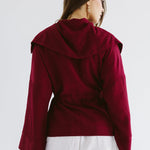Seashell Top Burgundy - AB ESSENTIALS