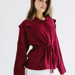 Seashell Top Burgundy - AB ESSENTIALS