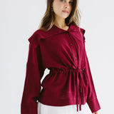 Seashell Top Burgundy - AB ESSENTIALS