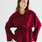 Seashell Top Burgundy - AB ESSENTIALS