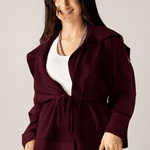 Seashell Top Burgundy - AB ESSENTIALS