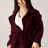 Seashell Top Burgundy - AB ESSENTIALS