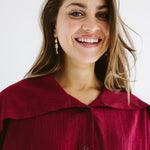 Seashell Top Burgundy - AB ESSENTIALS