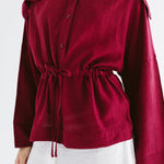 Seashell Top Burgundy - AB ESSENTIALS
