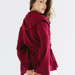 Seashell Top Burgundy - AB ESSENTIALS
