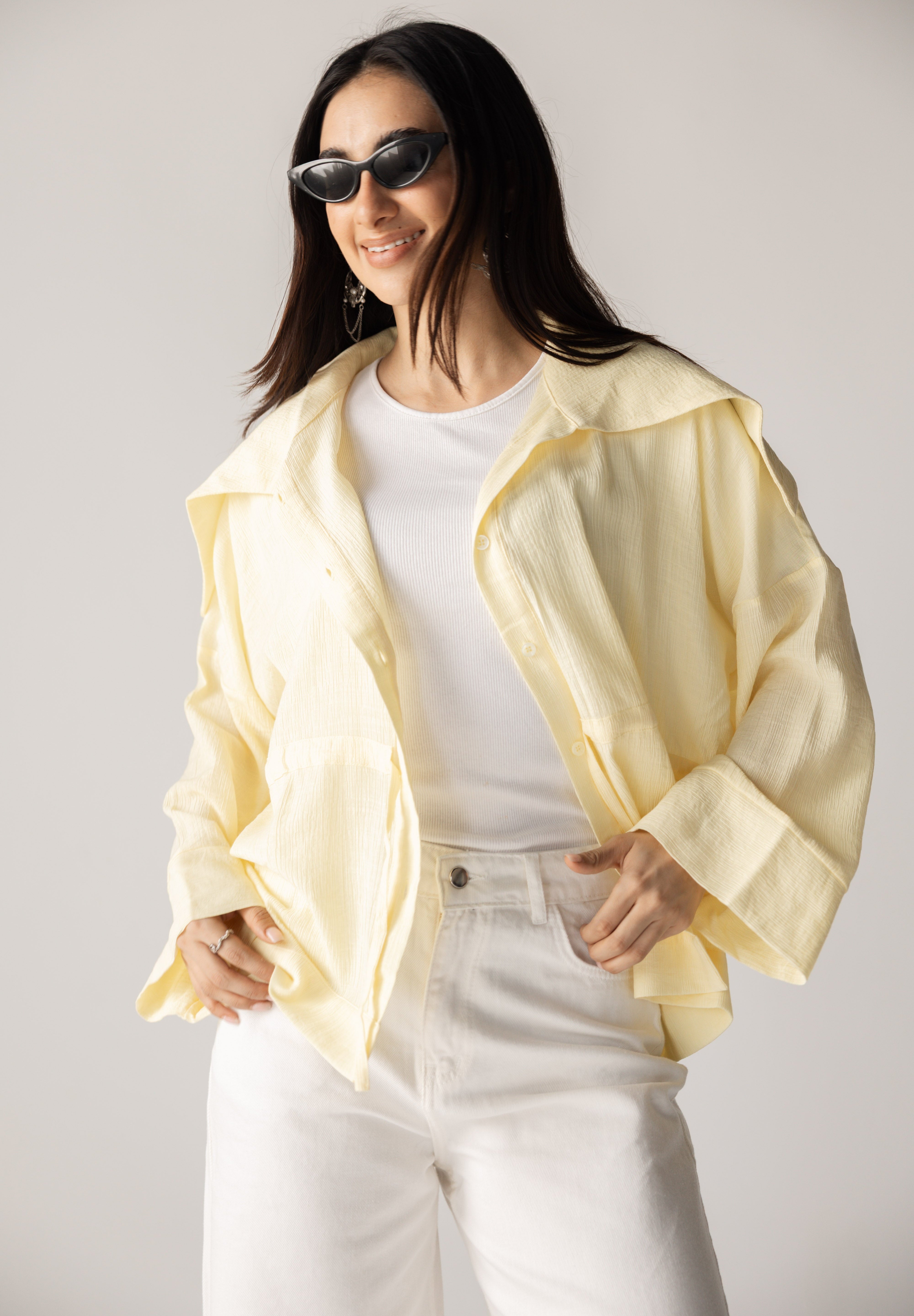 Seashell Top Butter Yellow - AB ESSENTIALS