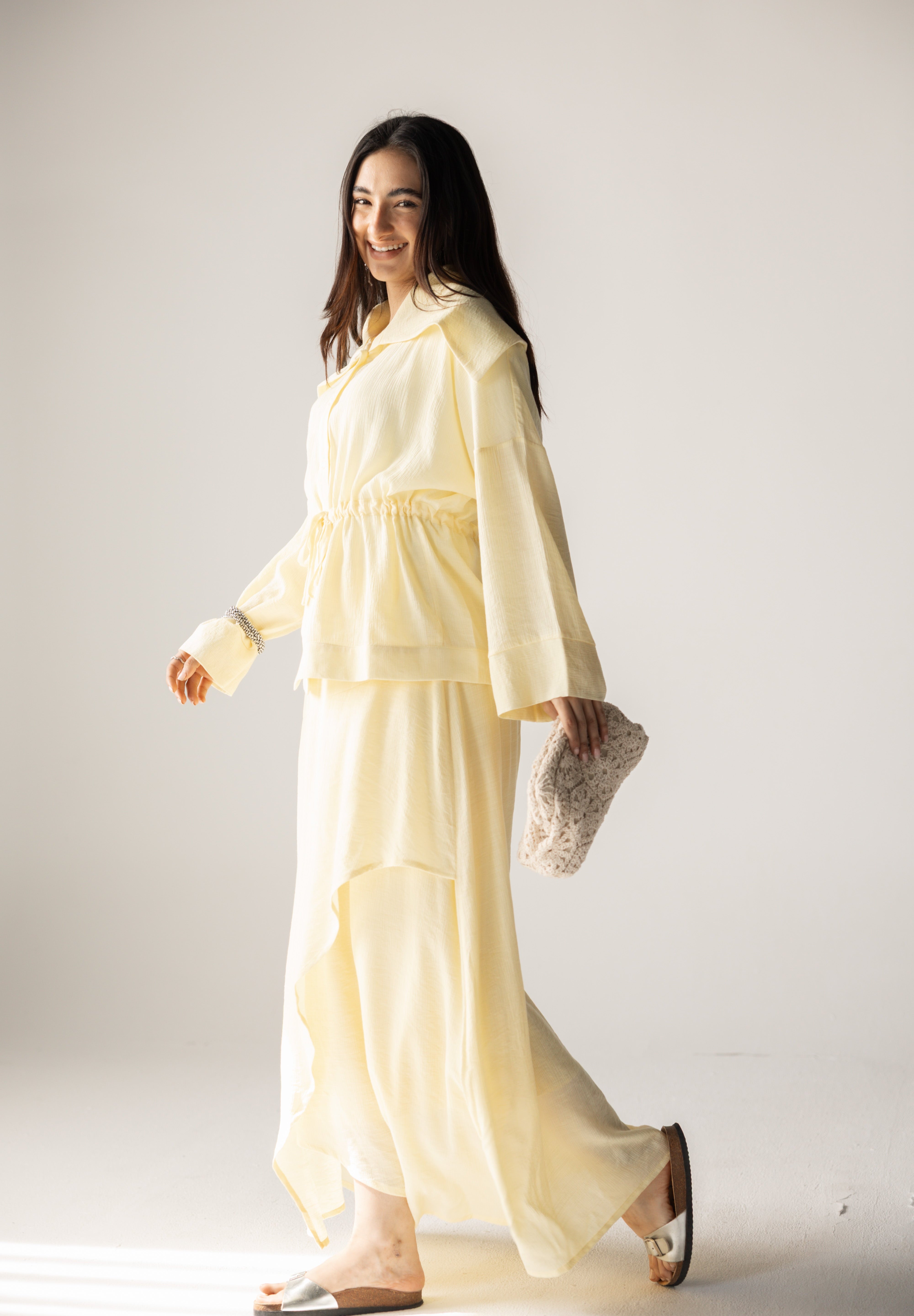Seashell Top Butter Yellow - AB ESSENTIALS