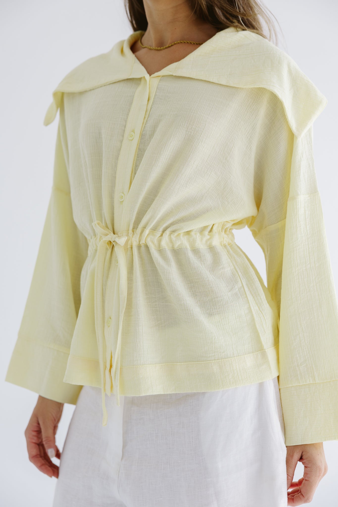 Seashell Top Butter Yellow - AB ESSENTIALS