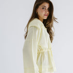 Seashell Top Butter Yellow - AB ESSENTIALS