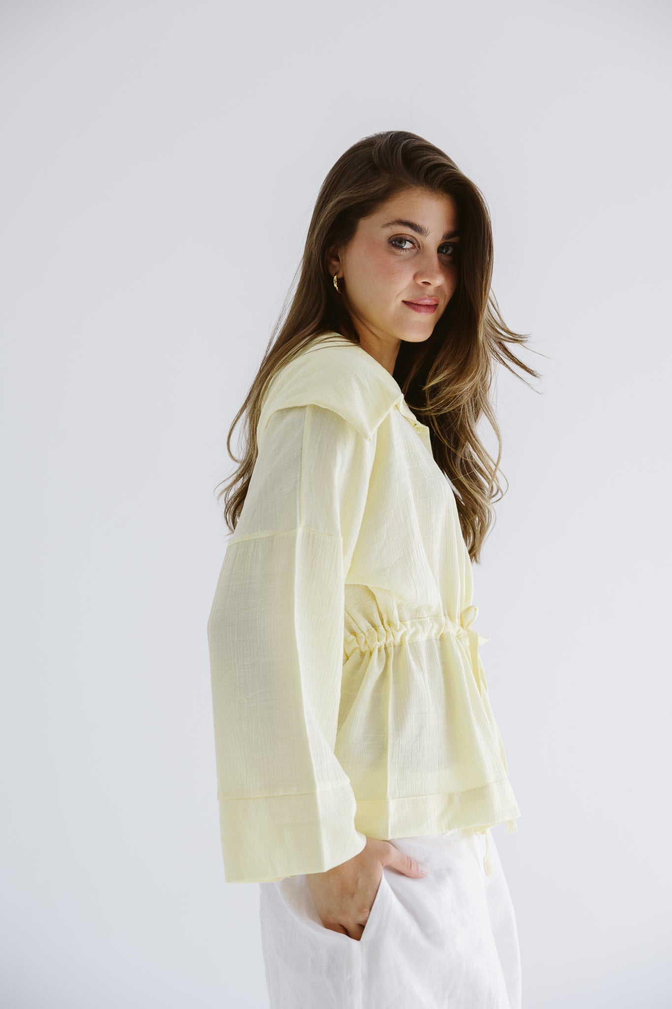 Seashell Top Butter Yellow - AB ESSENTIALS