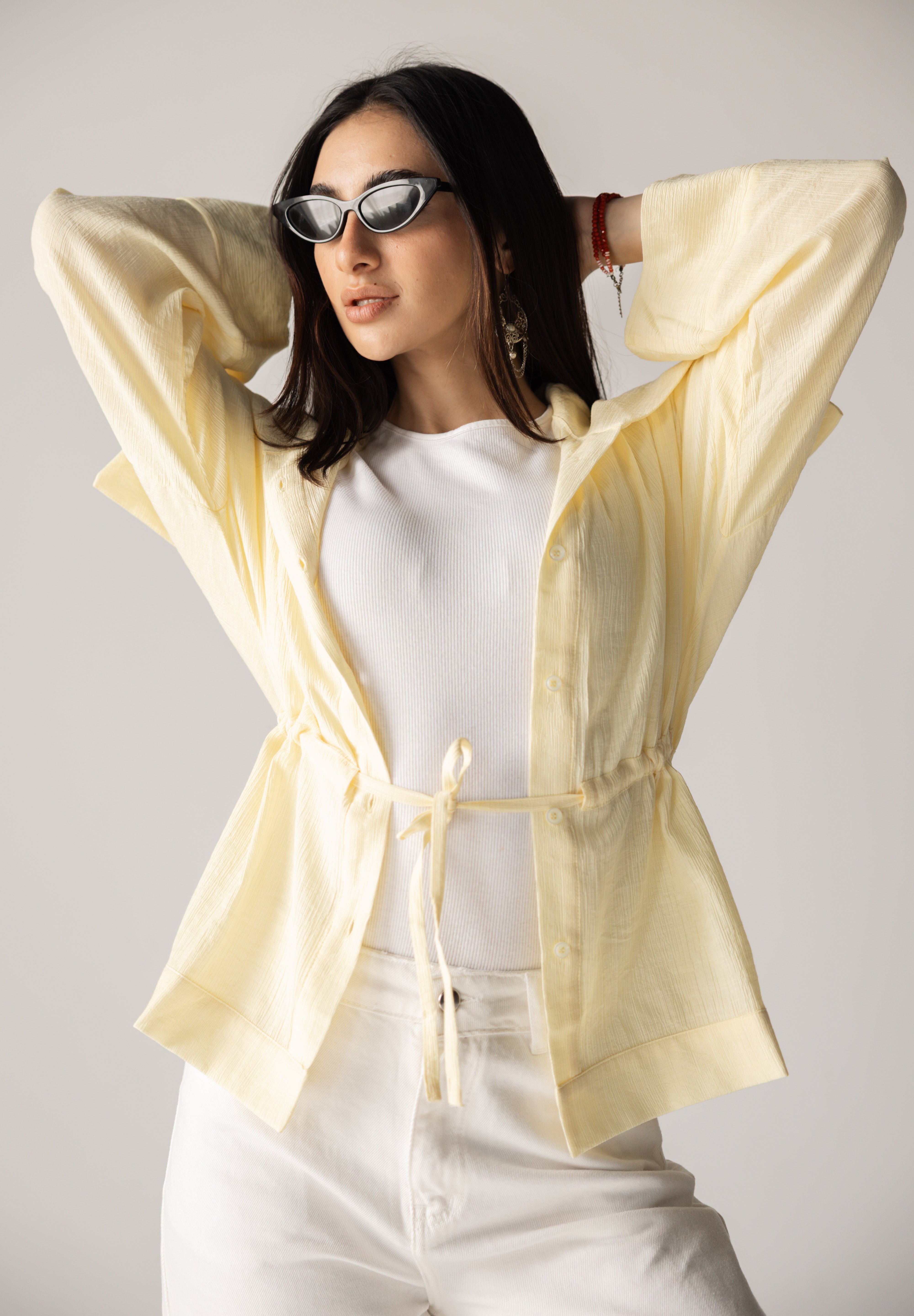 Seashell Top Butter Yellow - AB ESSENTIALS