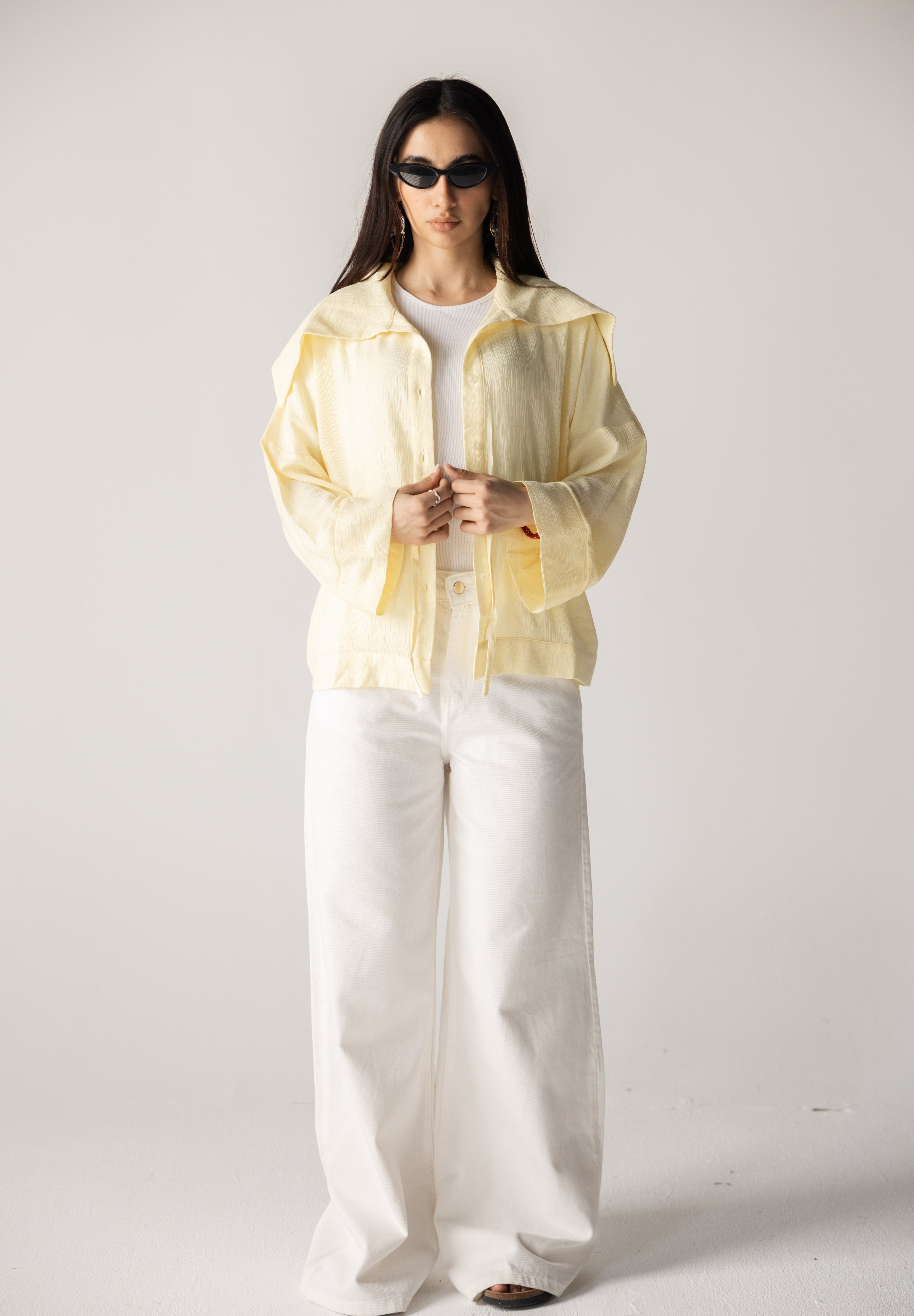 Seashell Top Butter Yellow - AB ESSENTIALS