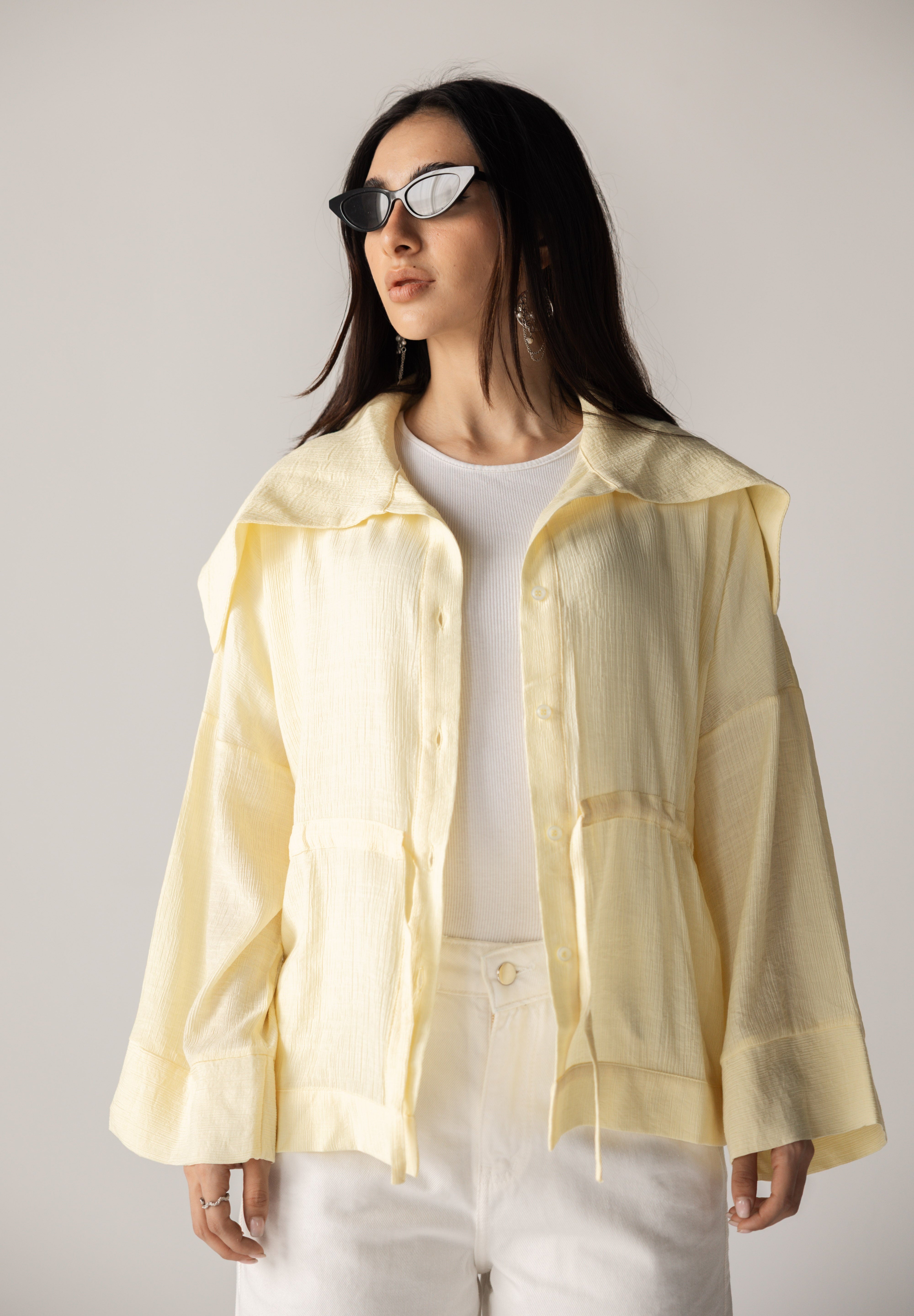Seashell Top Butter Yellow - AB ESSENTIALS