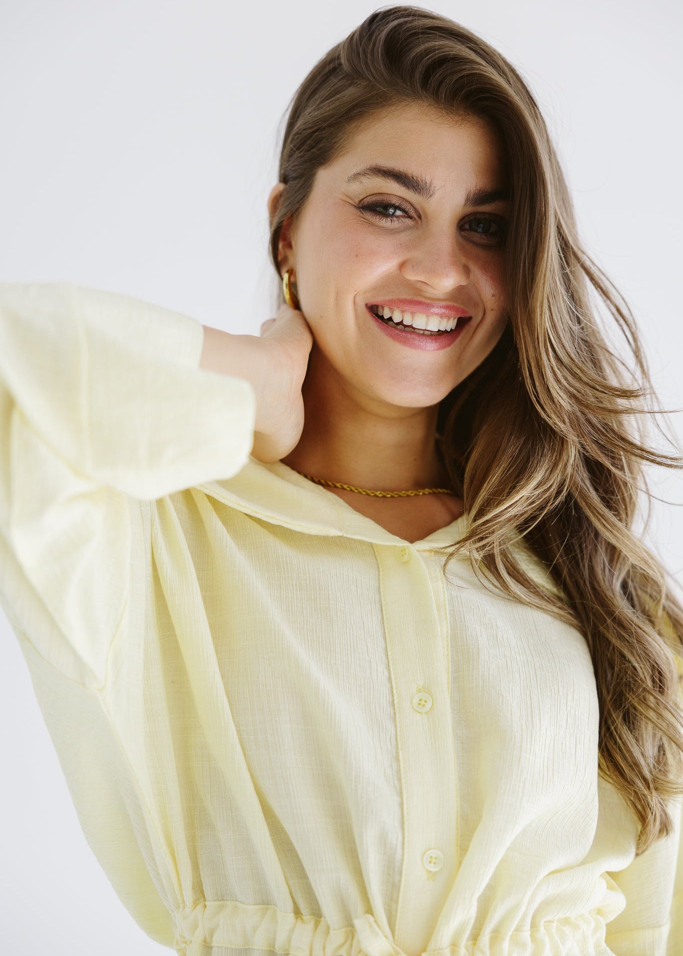 Seashell Top Butter Yellow - AB ESSENTIALS
