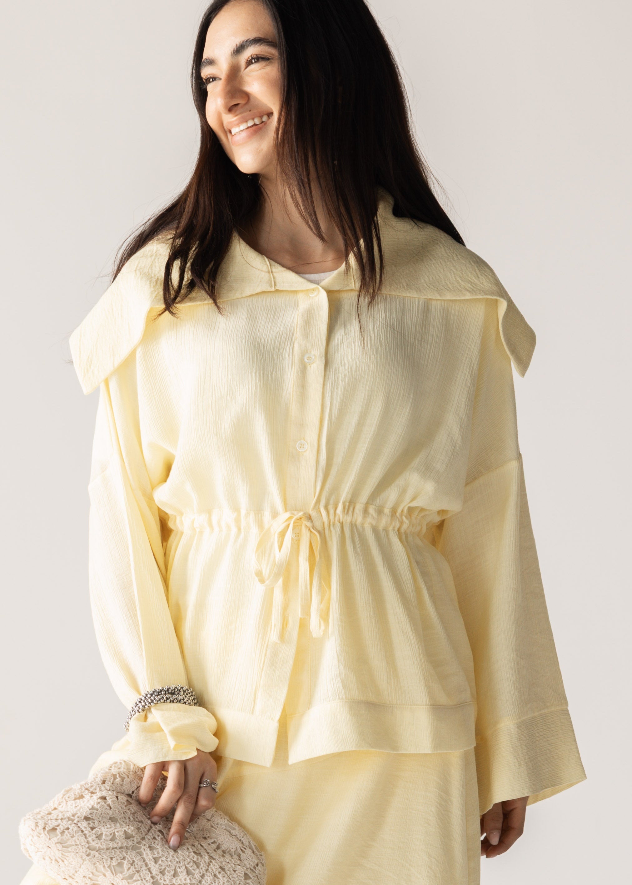 Seashell Top Butter Yellow - AB ESSENTIALS