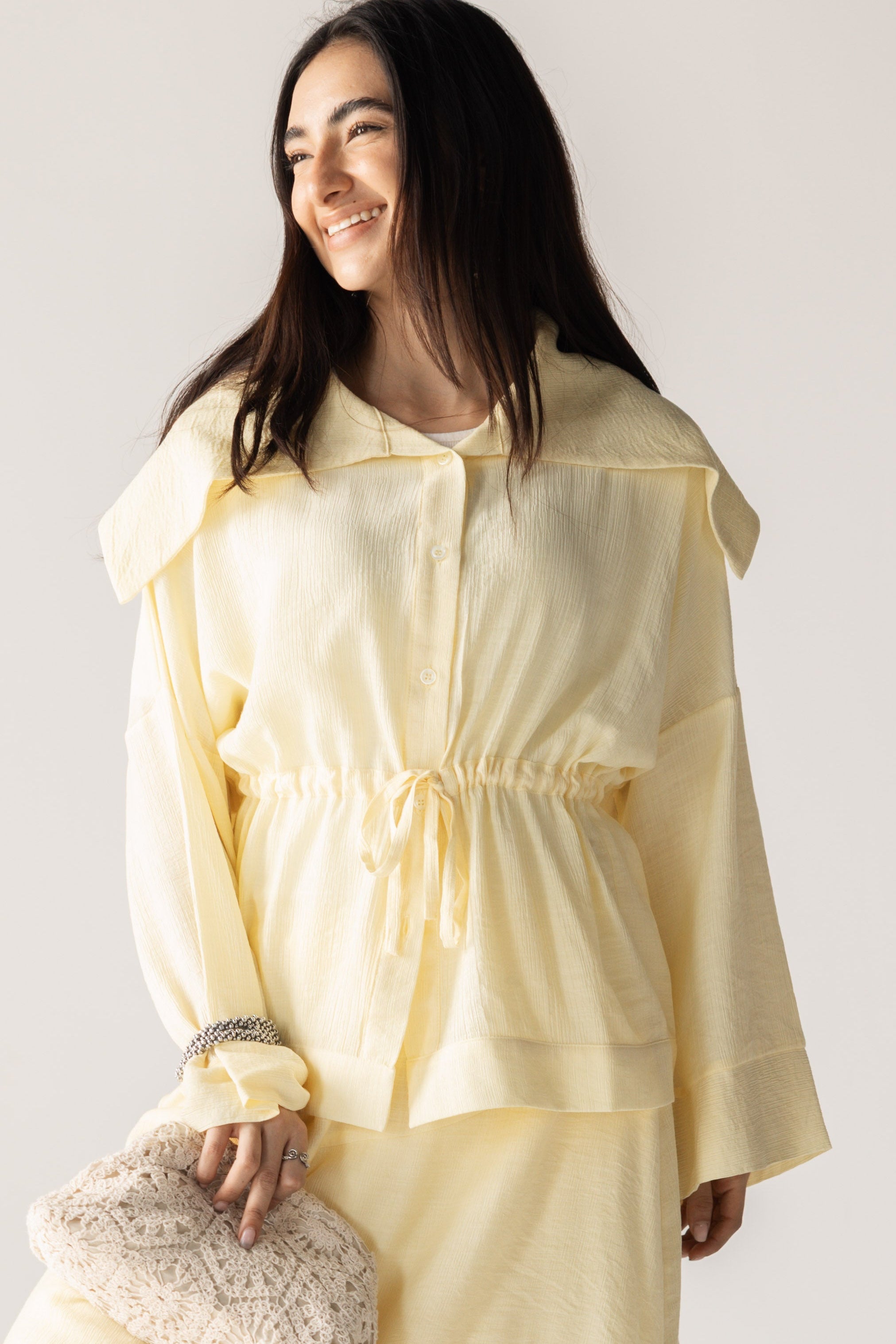 Seashell Top Butter Yellow - AB ESSENTIALS