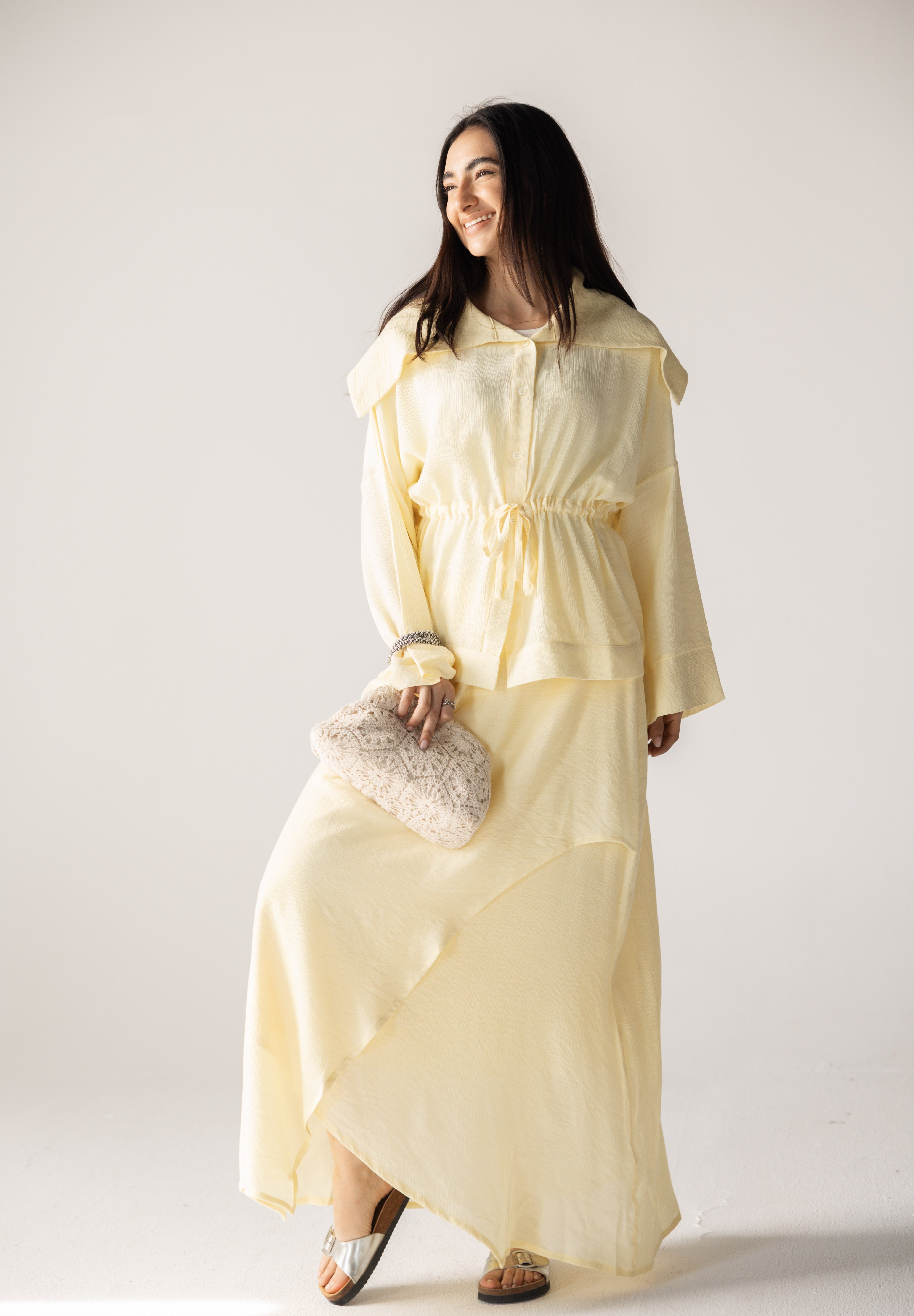 Seashell Top Butter Yellow - AB ESSENTIALS