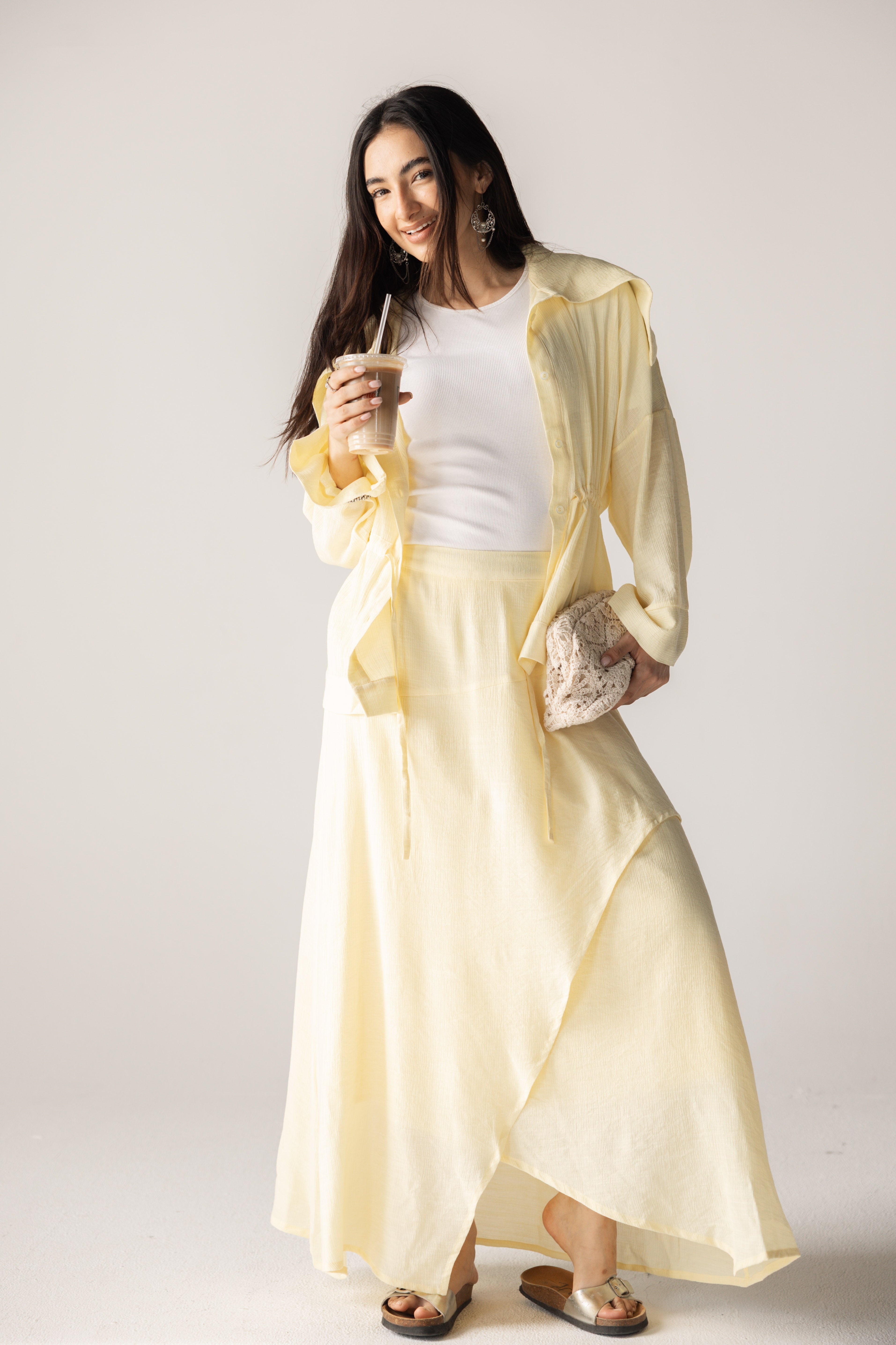 Seashell Top Butter Yellow - AB ESSENTIALS
