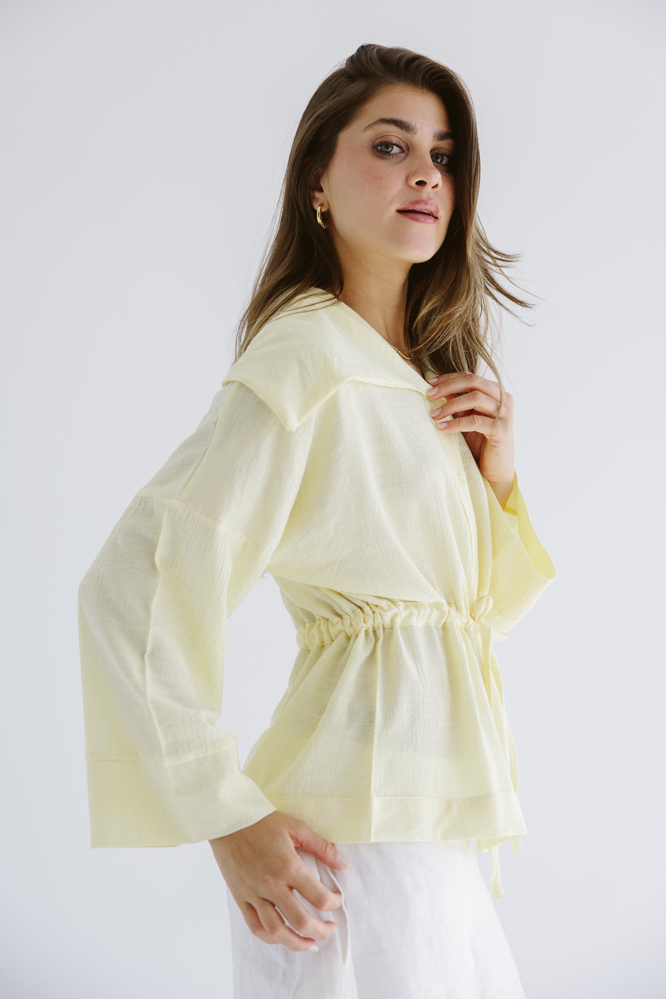 Seashell Top Butter Yellow - AB ESSENTIALS