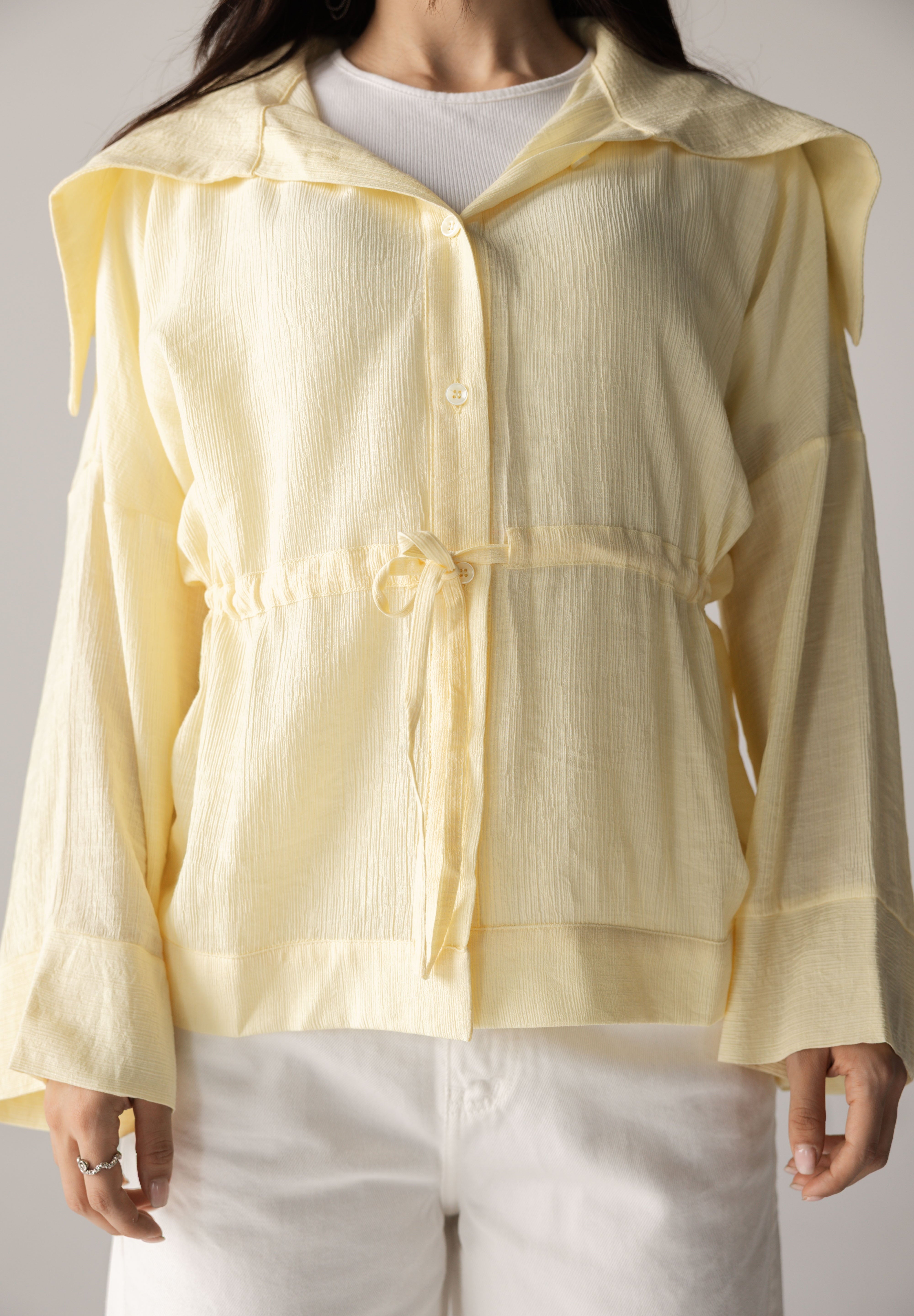 Seashell Top Butter Yellow - AB ESSENTIALS