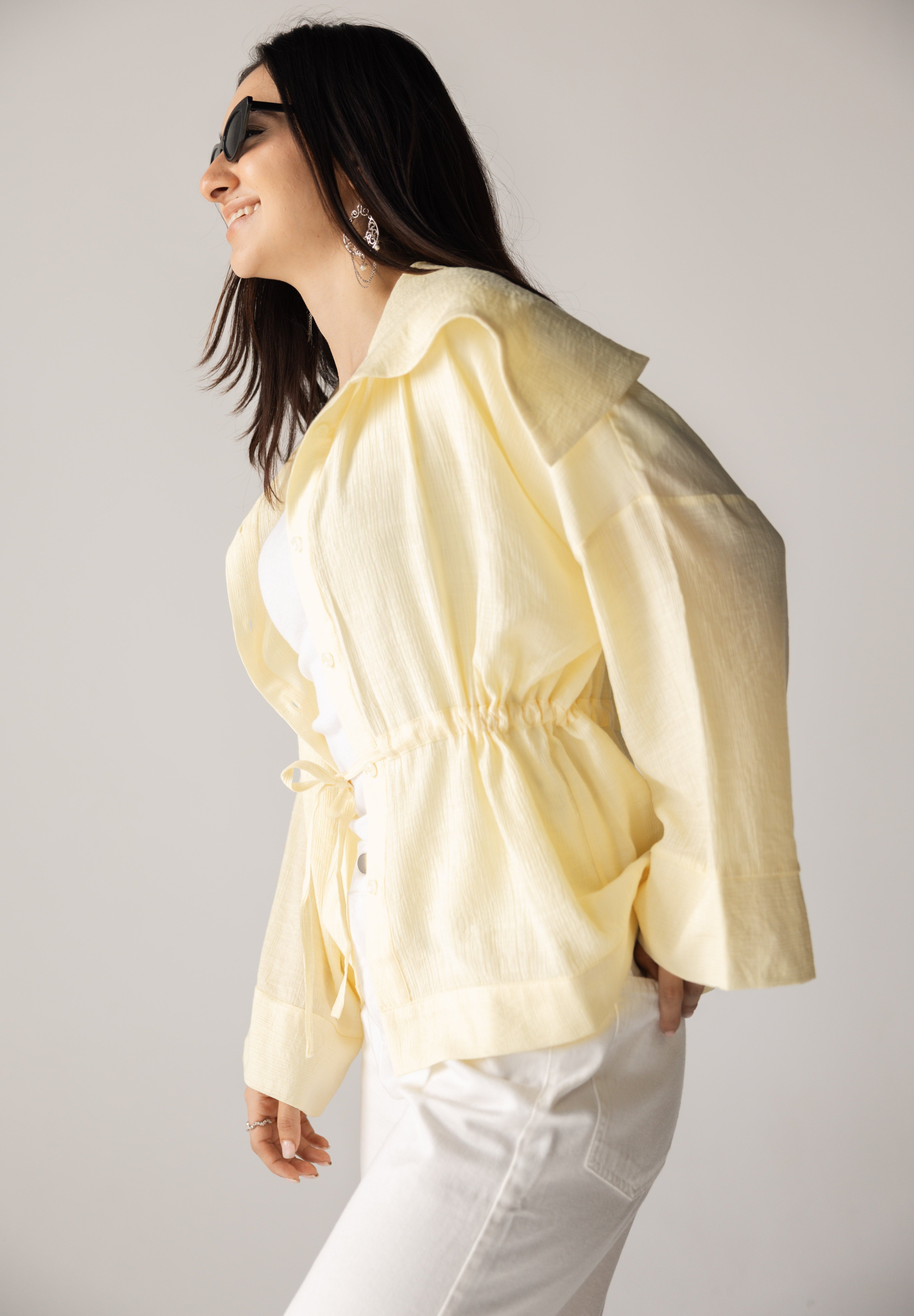 Seashell Top Butter Yellow - AB ESSENTIALS