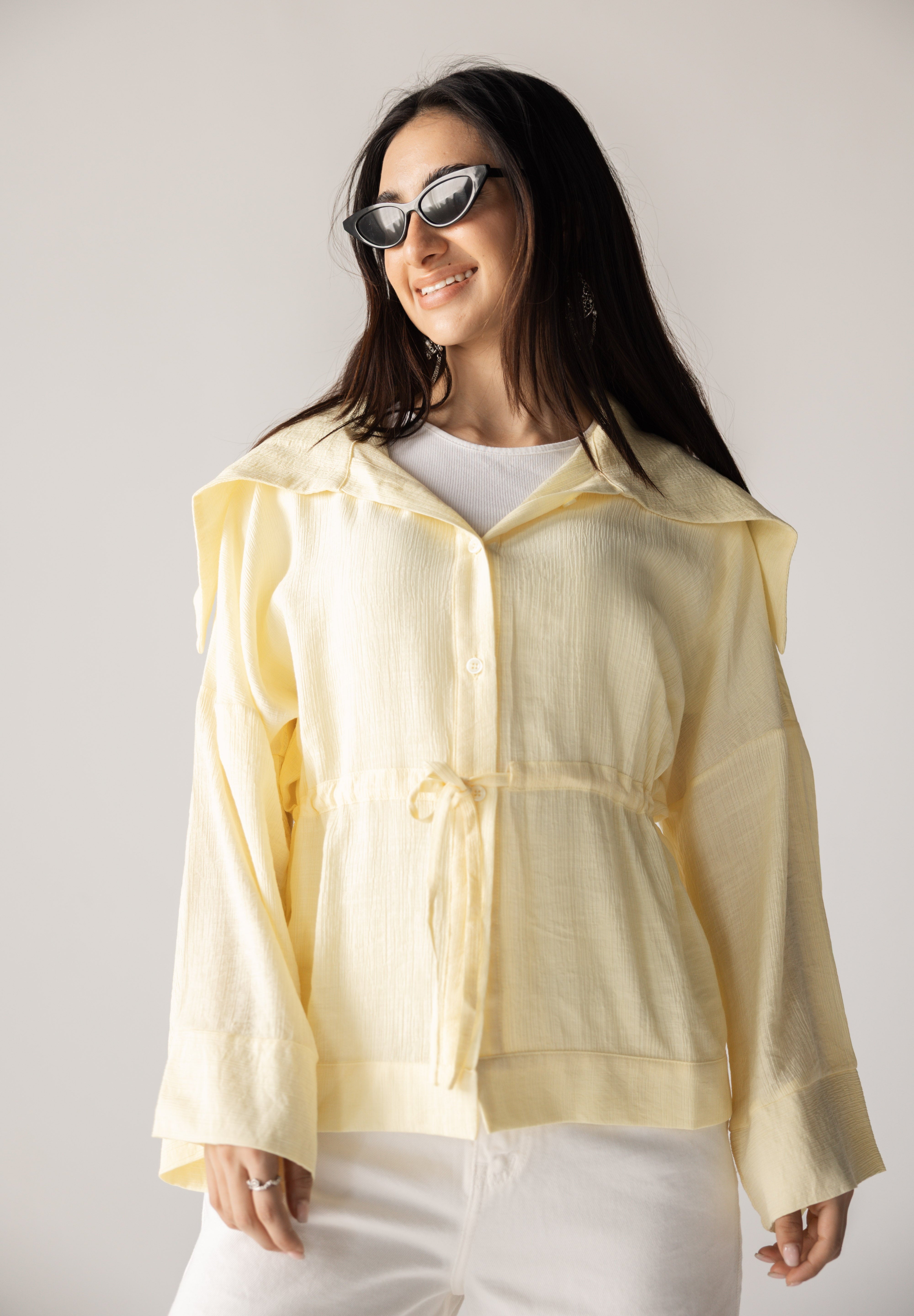 Seashell Top Butter Yellow - AB ESSENTIALS