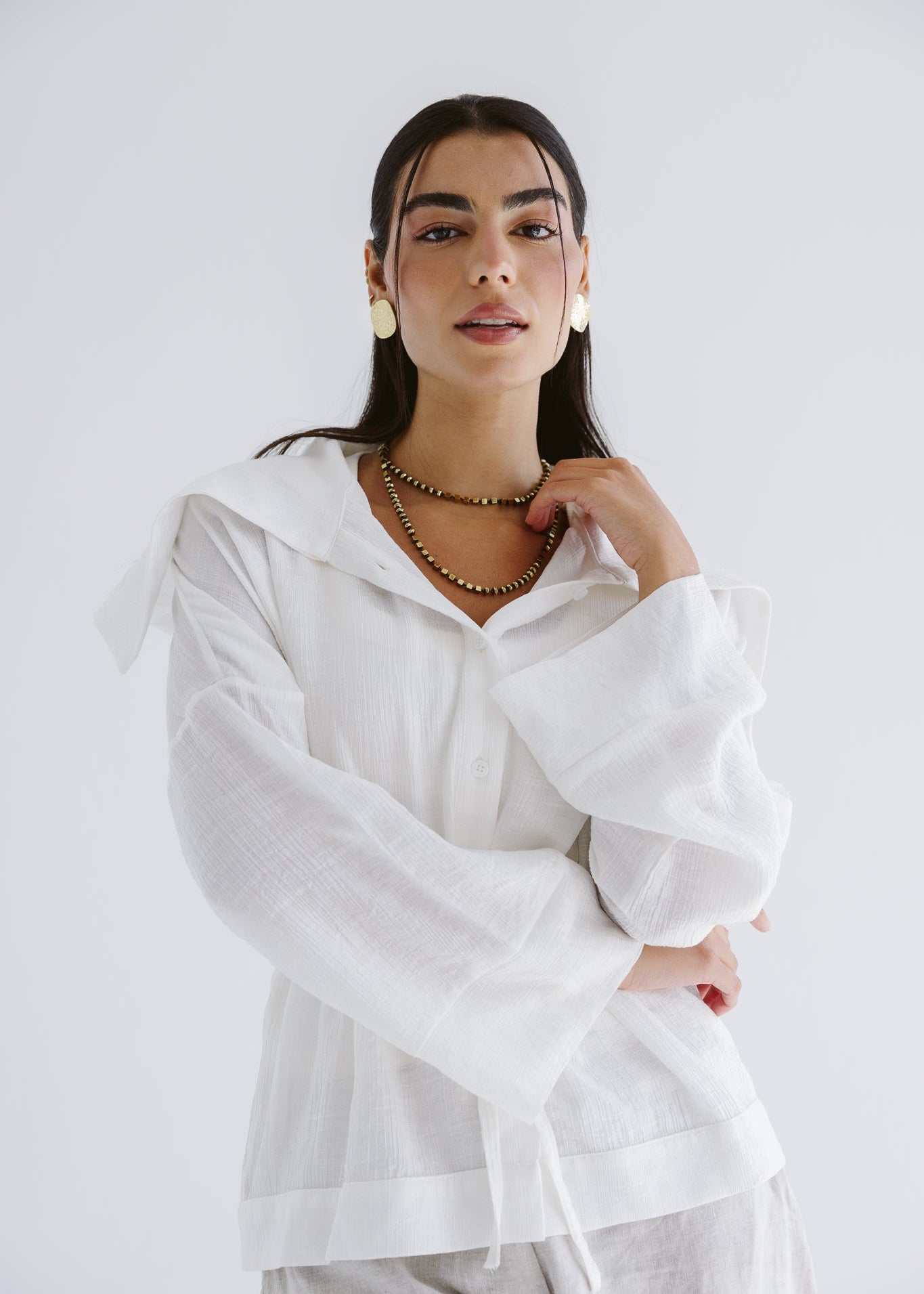 Seashell Top White - AB ESSENTIALS