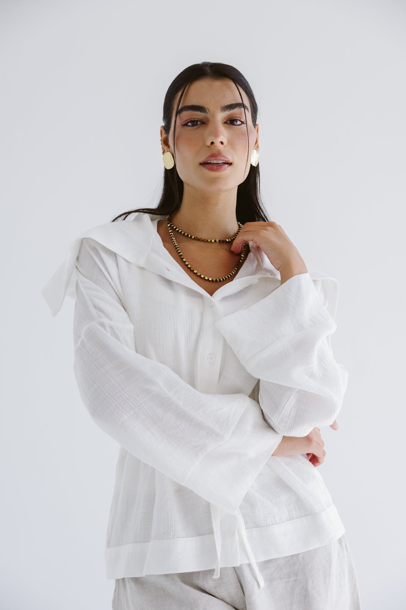 Seashell Top White - AB ESSENTIALS