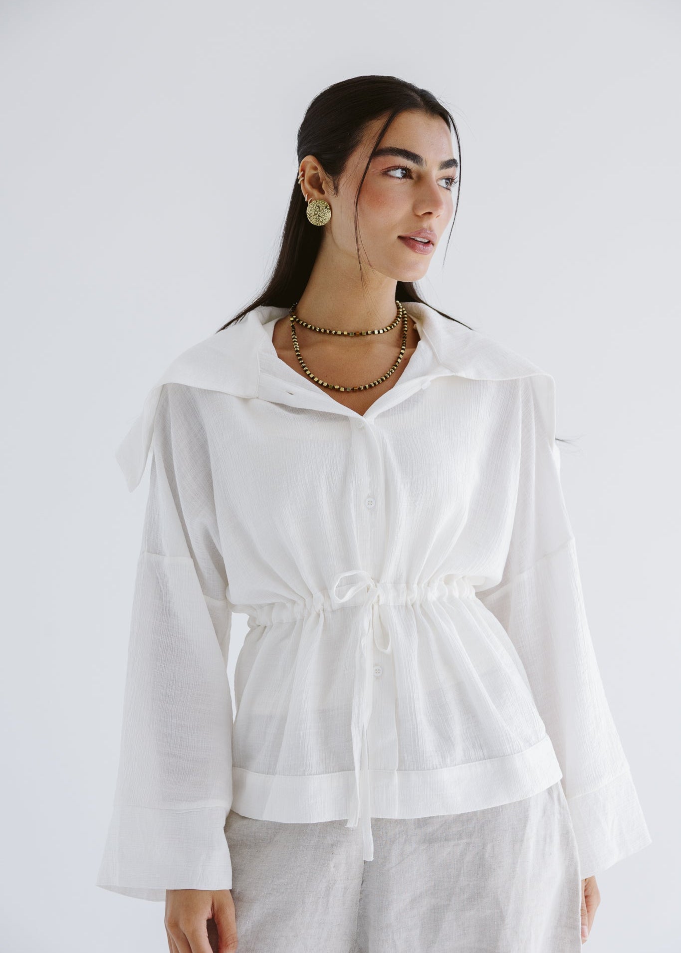 Seashell Top White - AB ESSENTIALS