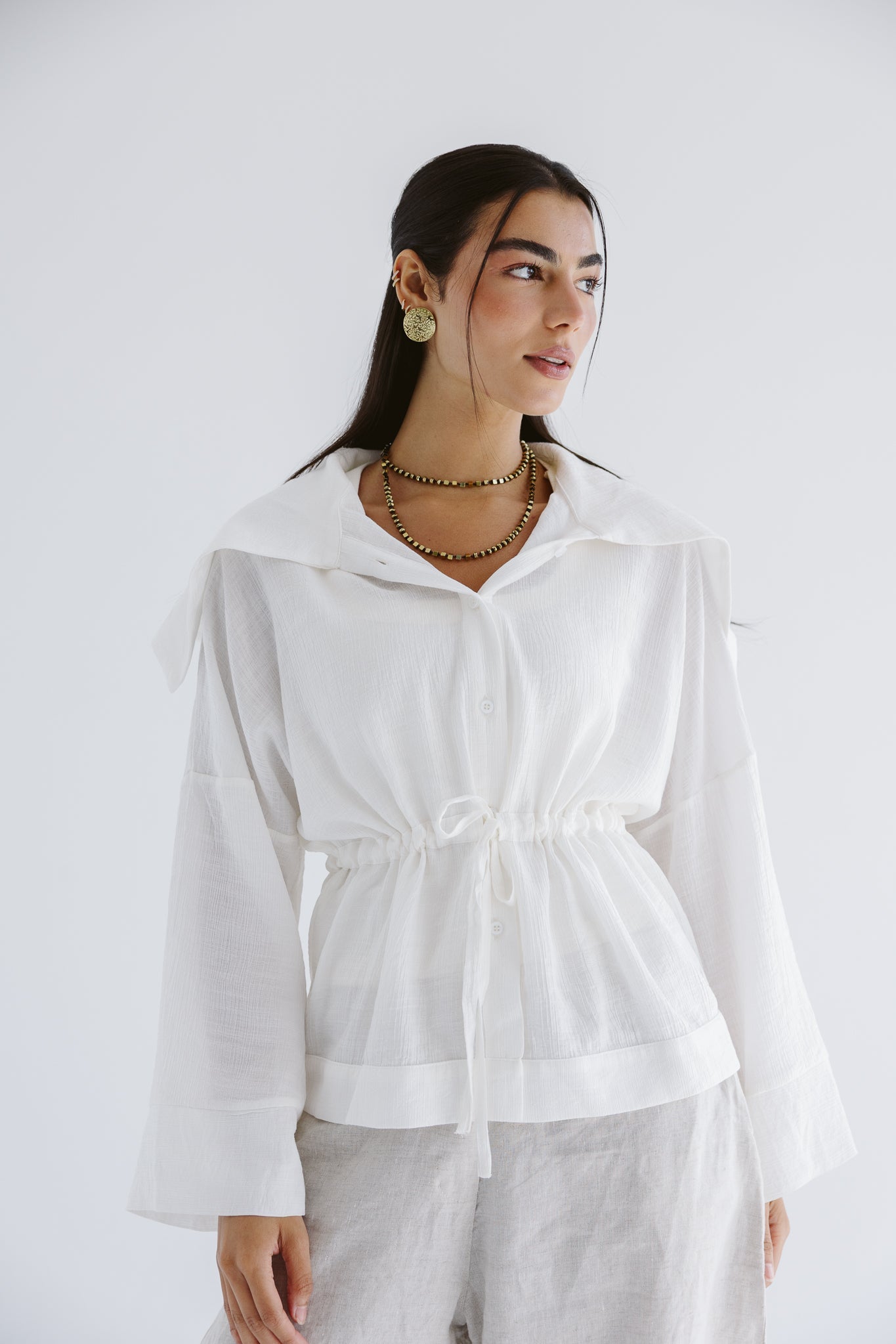 Seashell Top White - AB ESSENTIALS