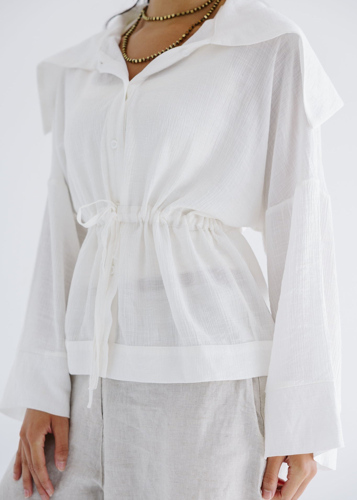 Seashell Top White - AB ESSENTIALS