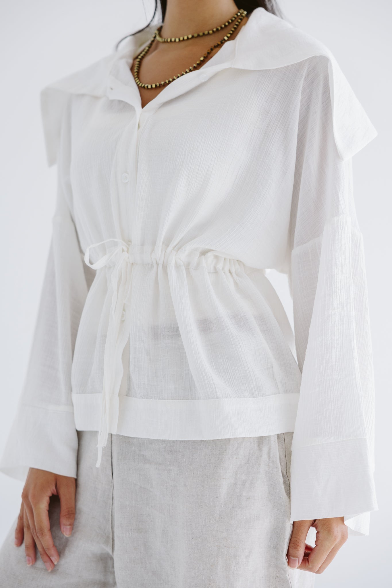 Seashell Top White - AB ESSENTIALS