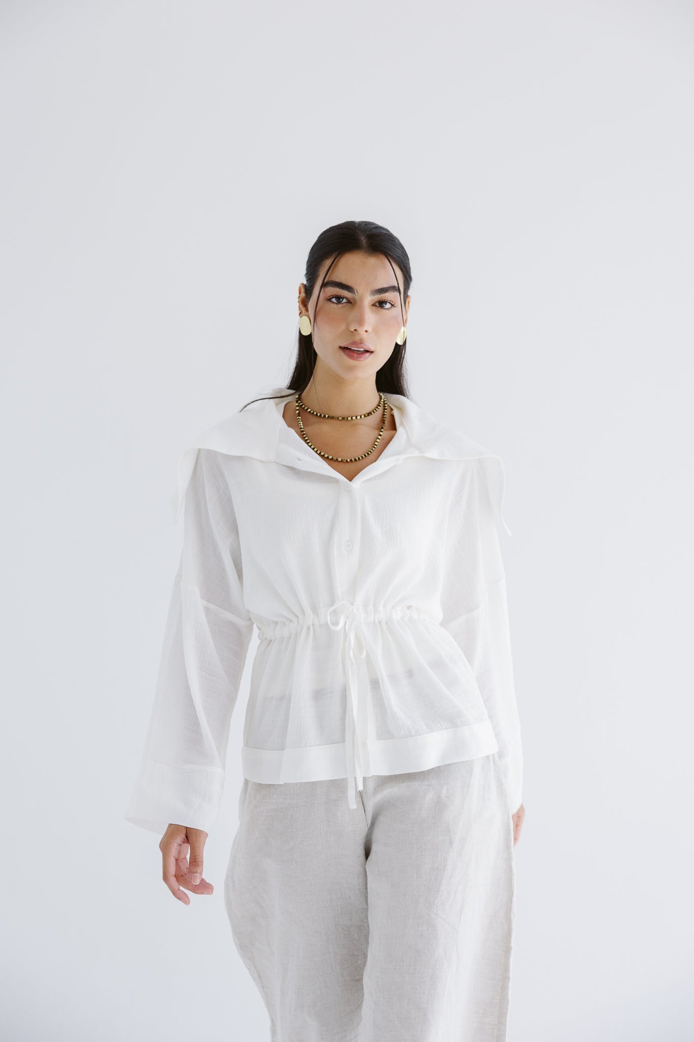 Seashell Top White - AB ESSENTIALS