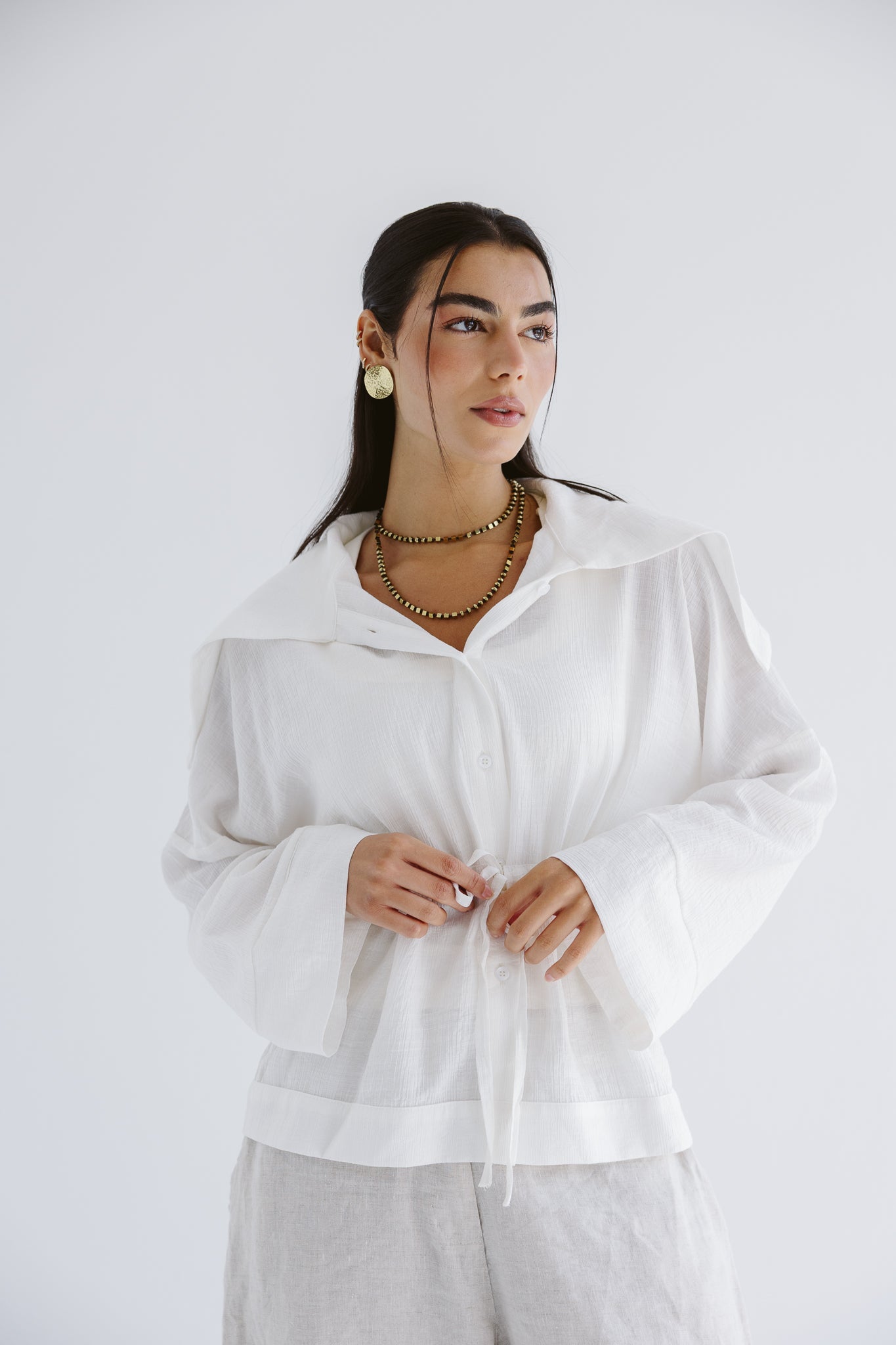 Seashell Top White - AB ESSENTIALS