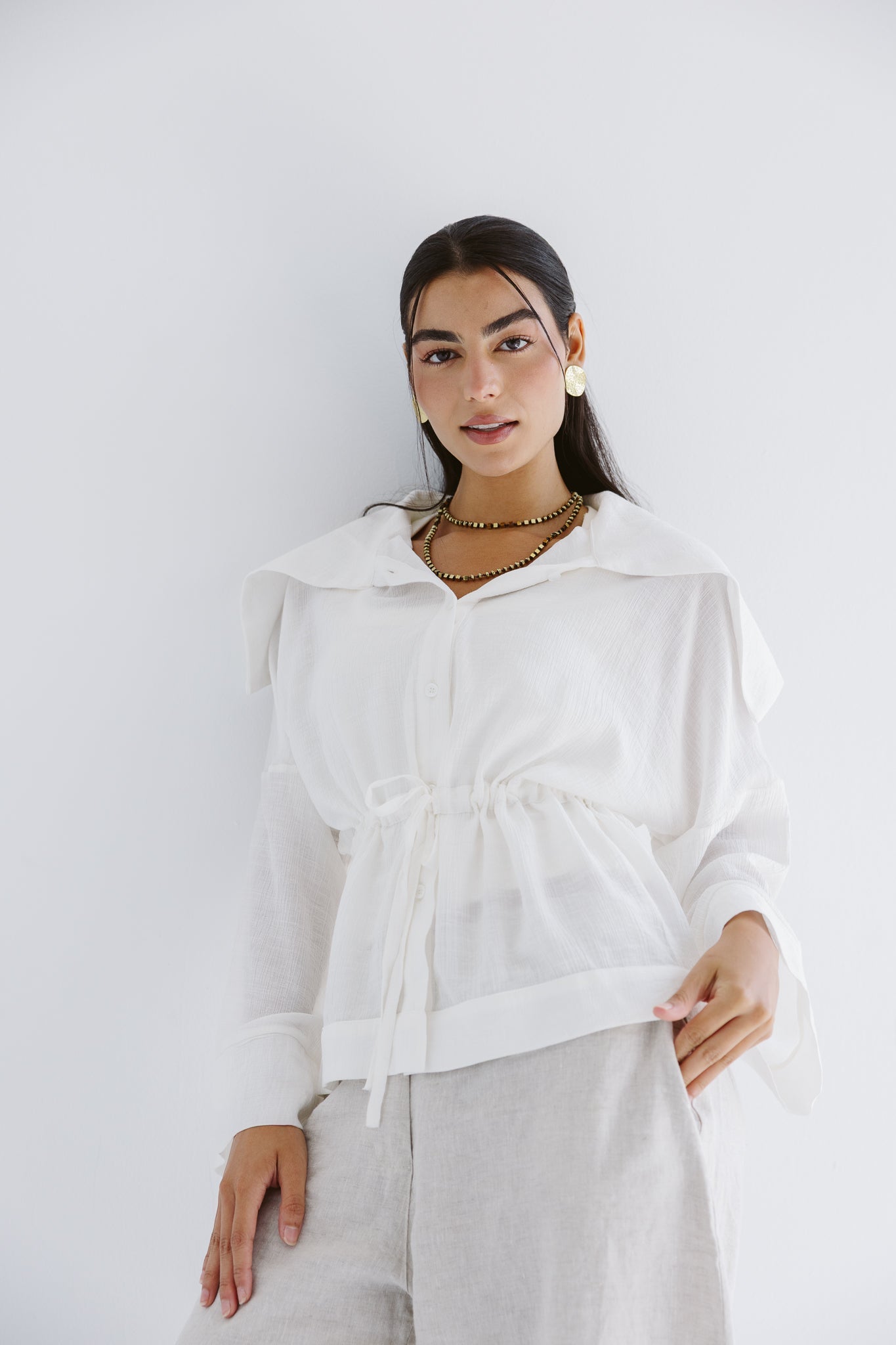 Seashell Top White - AB ESSENTIALS