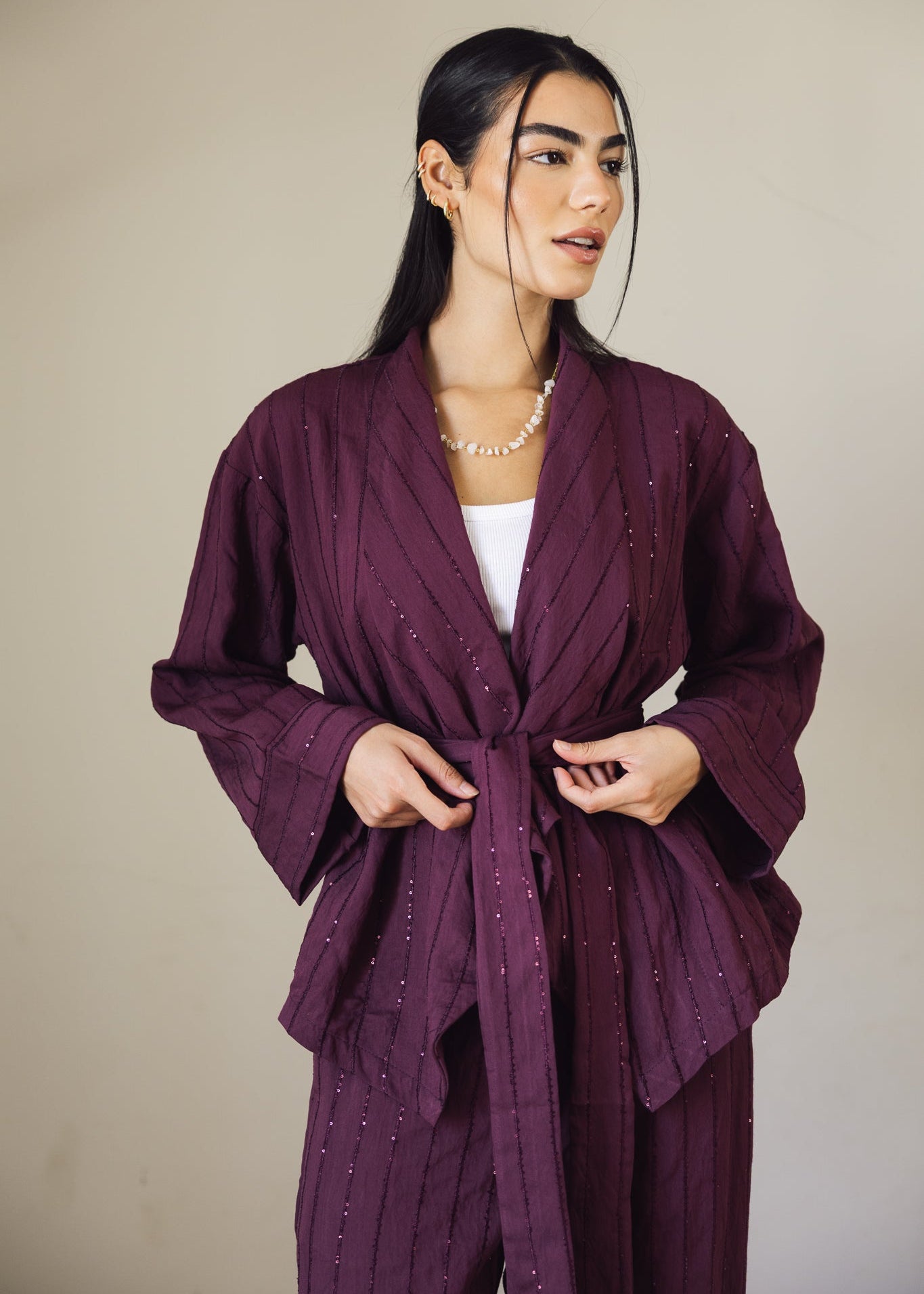 Shine On Set Burgundy - AB ESSENTIALS