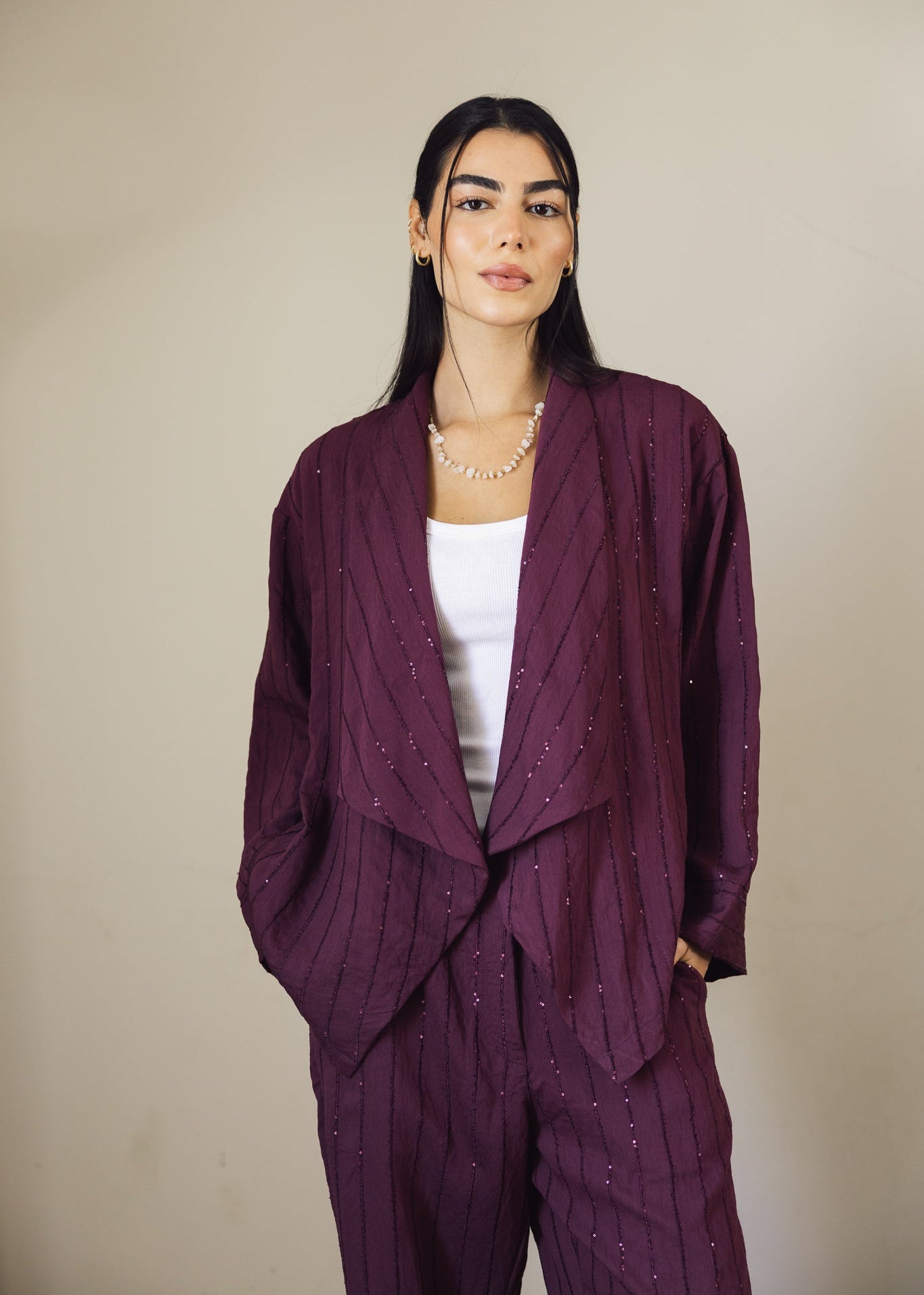 Shine On Set Burgundy - AB ESSENTIALS